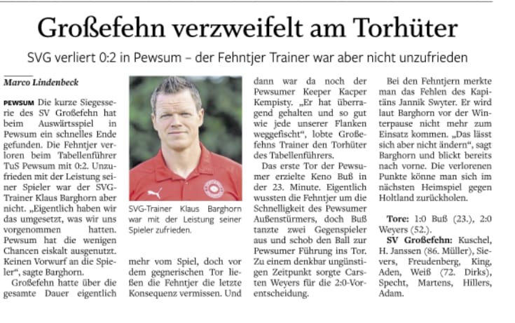 1.Herren Pewsum 5